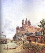 Jakob Alt The Monastery of Melk on the Danube Germany oil painting reproduction